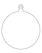Load image into Gallery viewer, Acrylic Baubles 94x80x3mm (Blank)