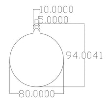 Load image into Gallery viewer, Acrylic Baubles 94x80x3mm (Blank)