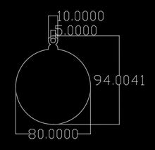 Load image into Gallery viewer, Acrylic Baubles 94x80x3mm (Blank)
