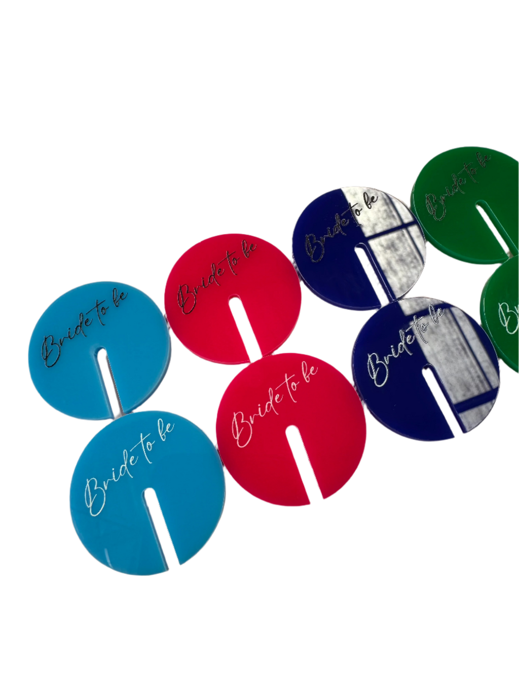 Acrylic Drink Tags with UV Printing