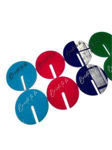 Acrylic Drink Tags with UV Printing