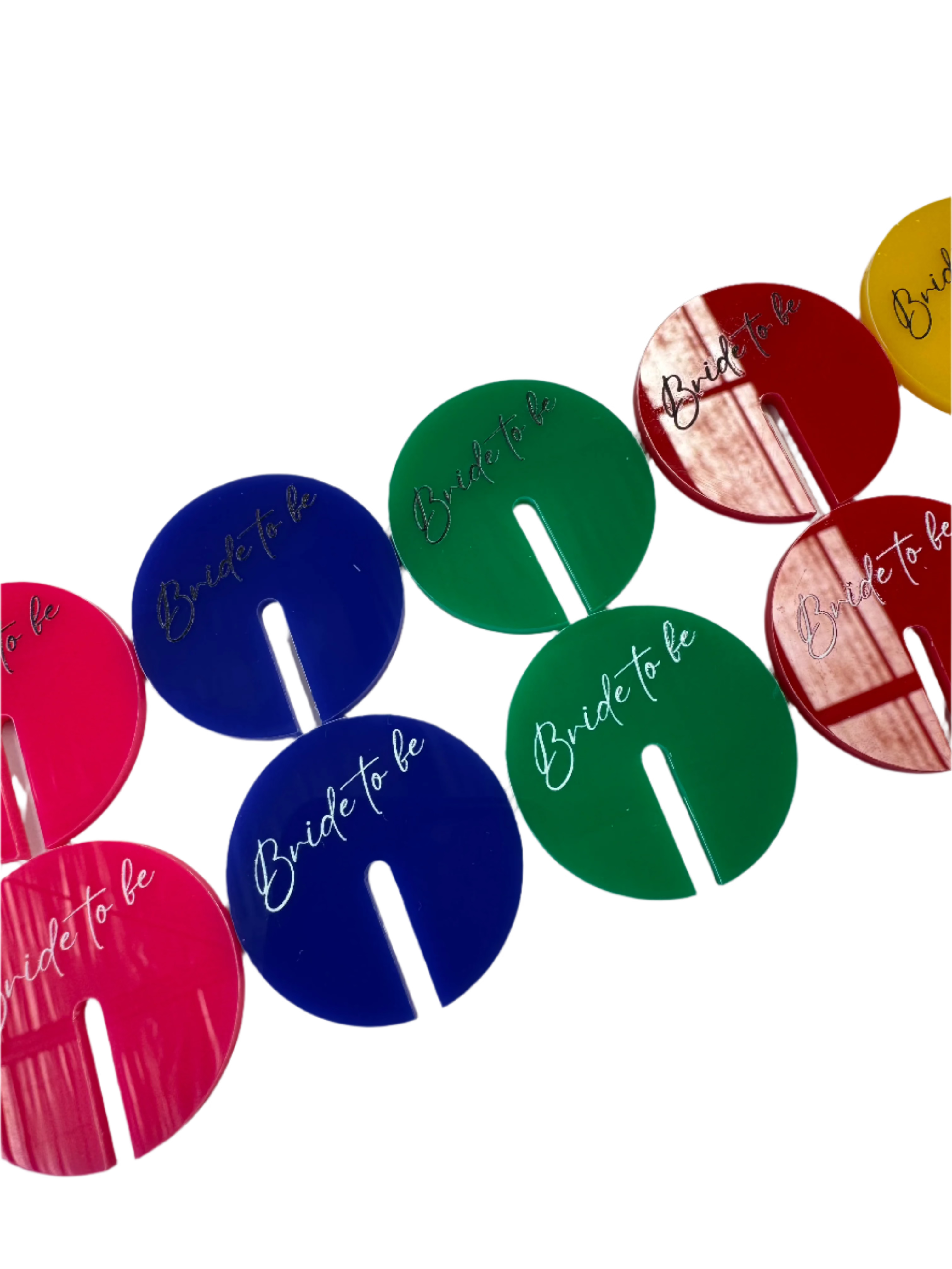 Acrylic Drink Tags with UV Printing