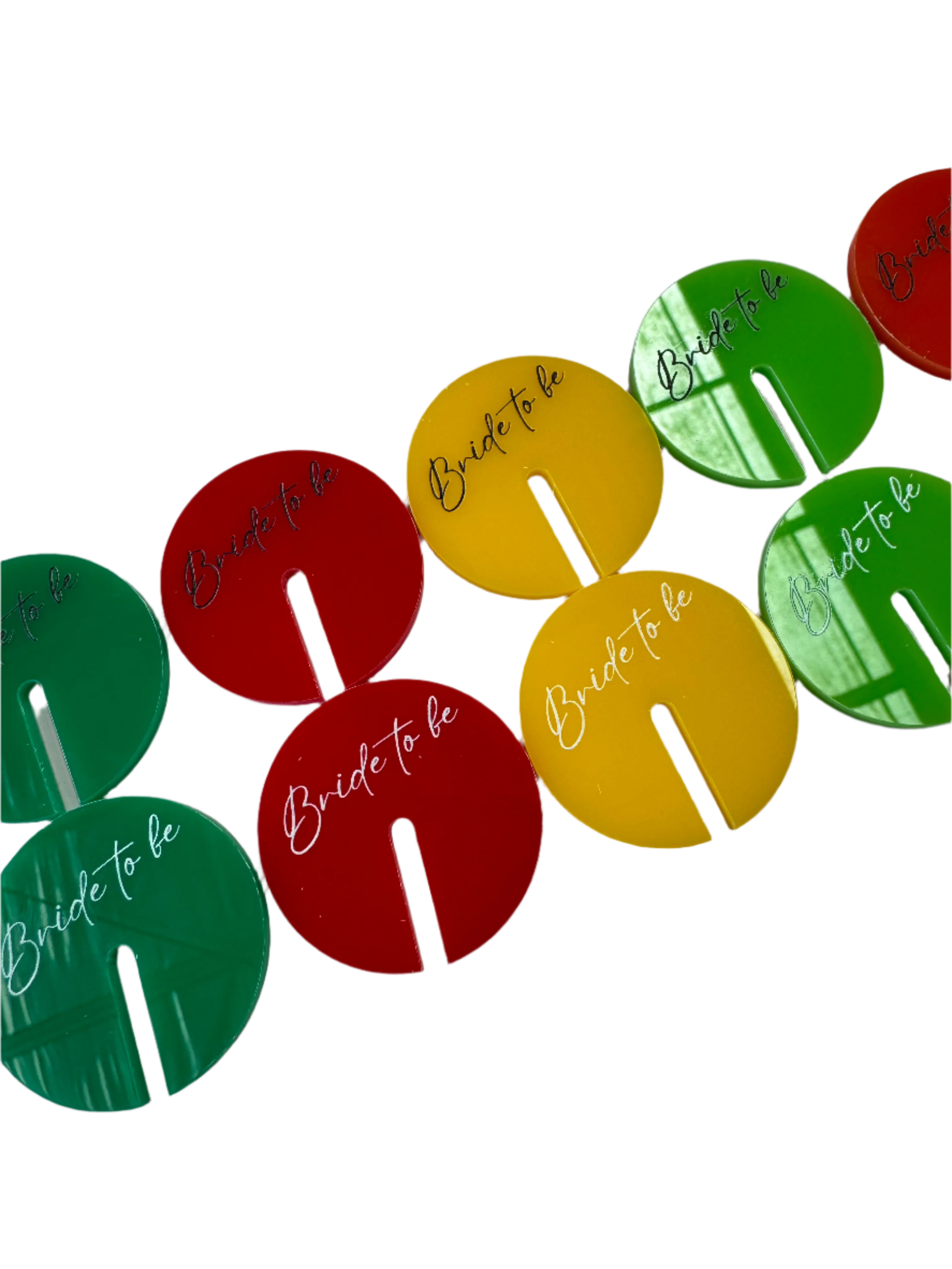 Acrylic Drink Tags with UV Printing