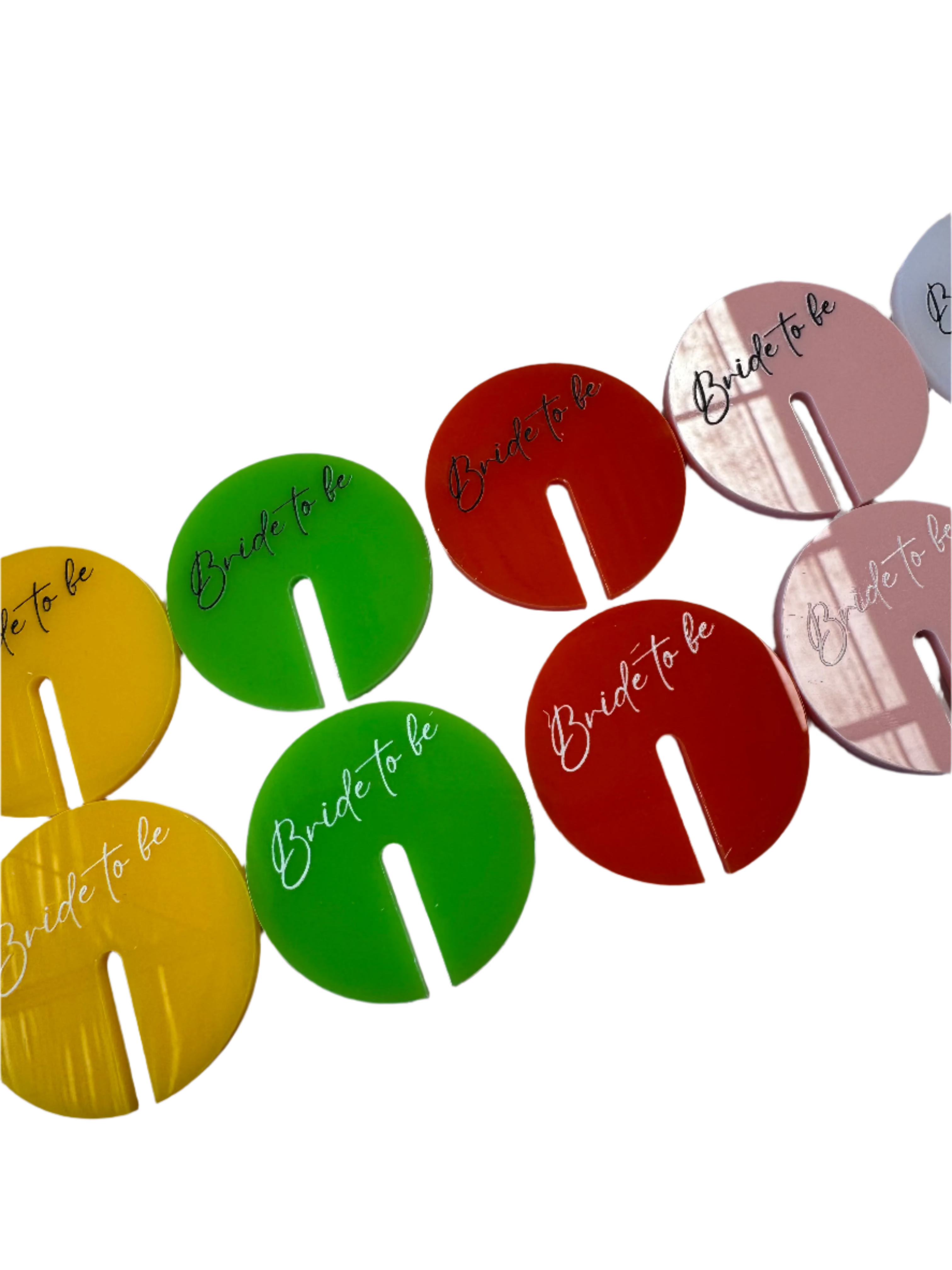 Acrylic Drink Tags with UV Printing