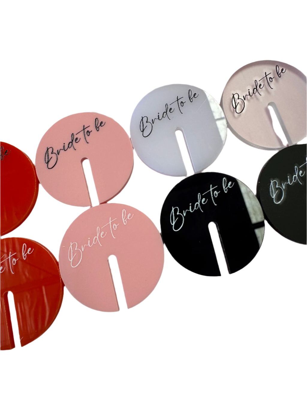 Acrylic Drink Tags with UV Printing