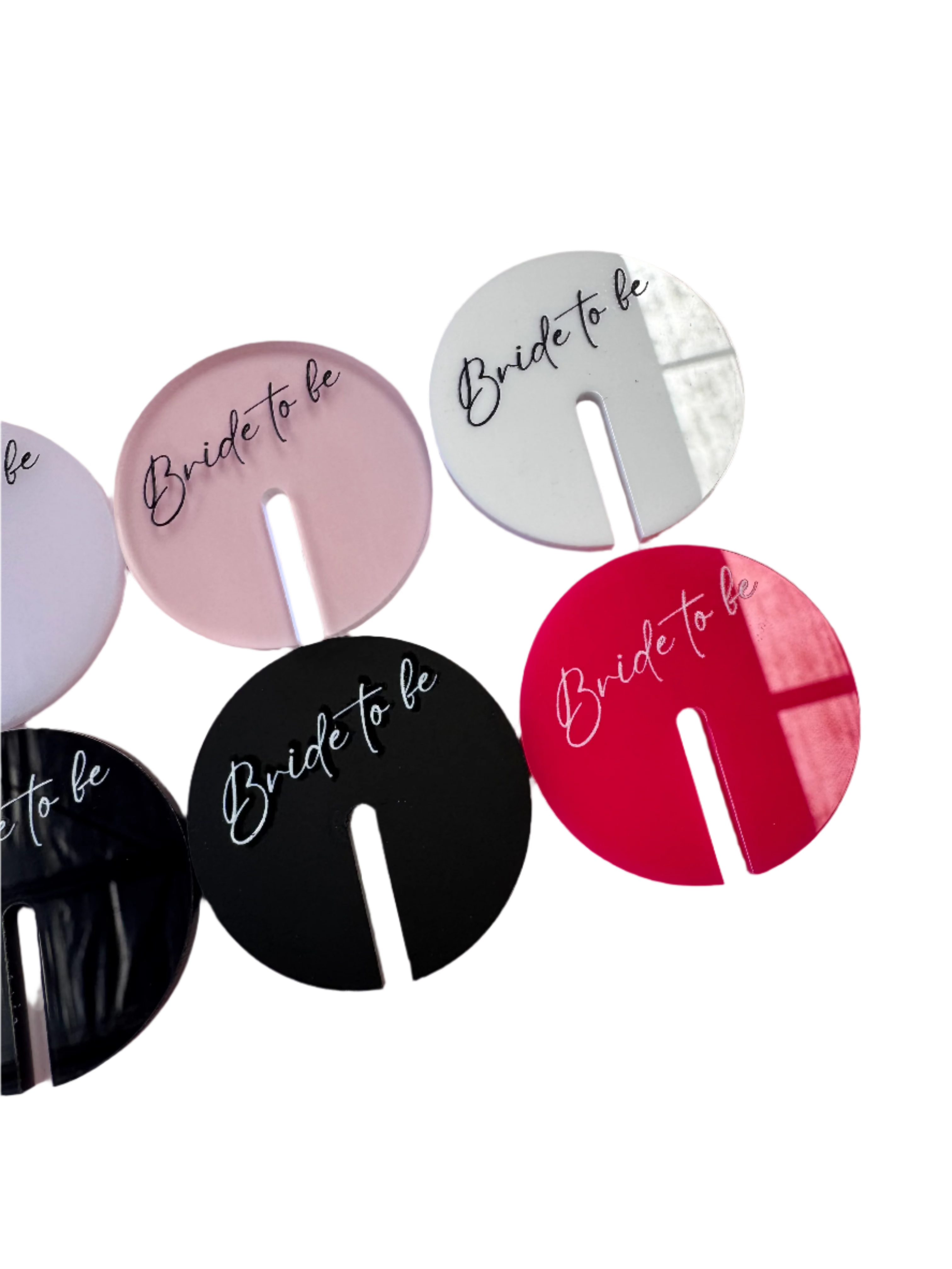 Acrylic Drink Tags with UV Printing