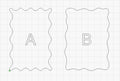Wavy Acrylic Blank Place Cards