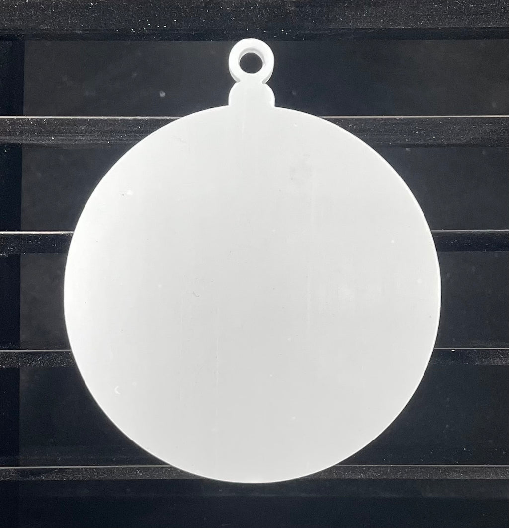Acrylic Baubles 94x80x3mm (Blank)