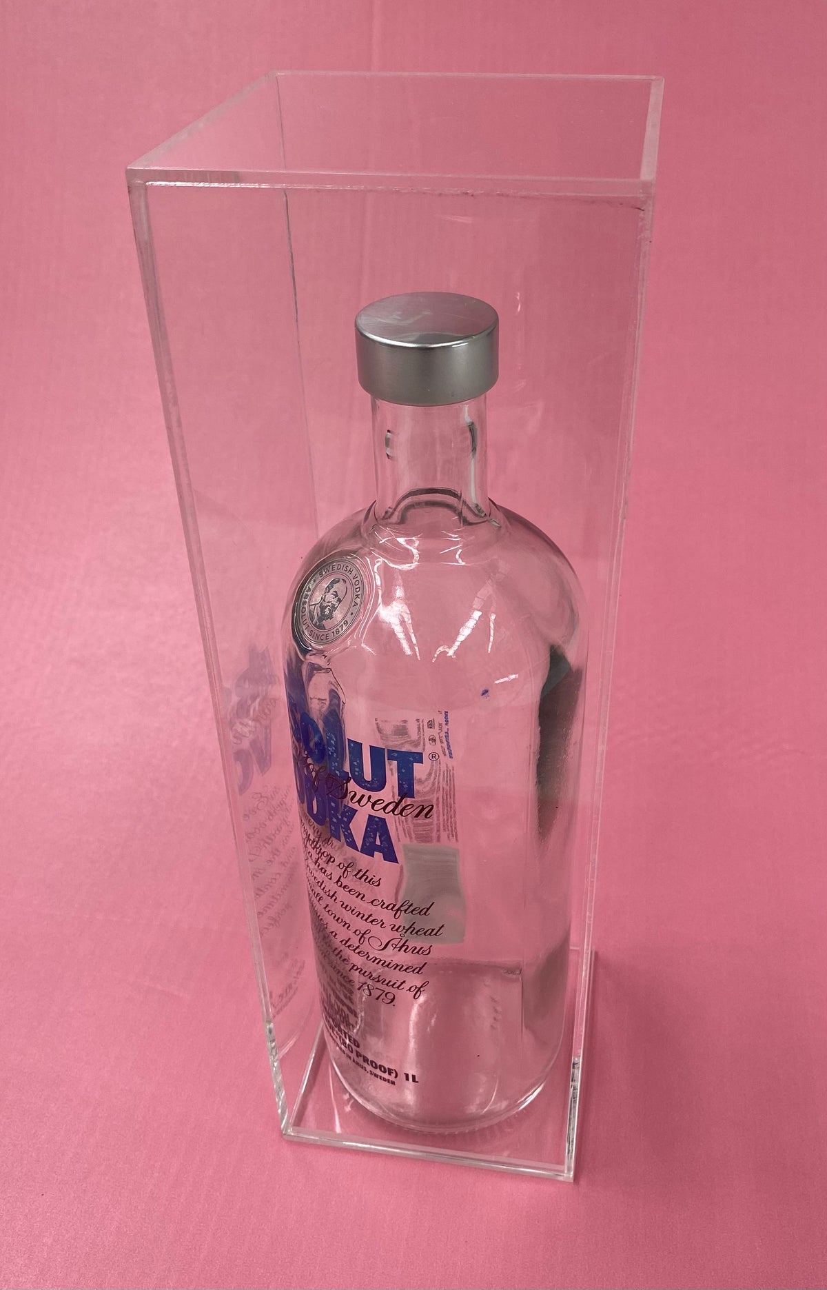 Acrylic Bottle Display Case (130x130x350mm)