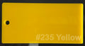 Coloured Glossy Cast Acrylic Full Sheets 2440x1220mm