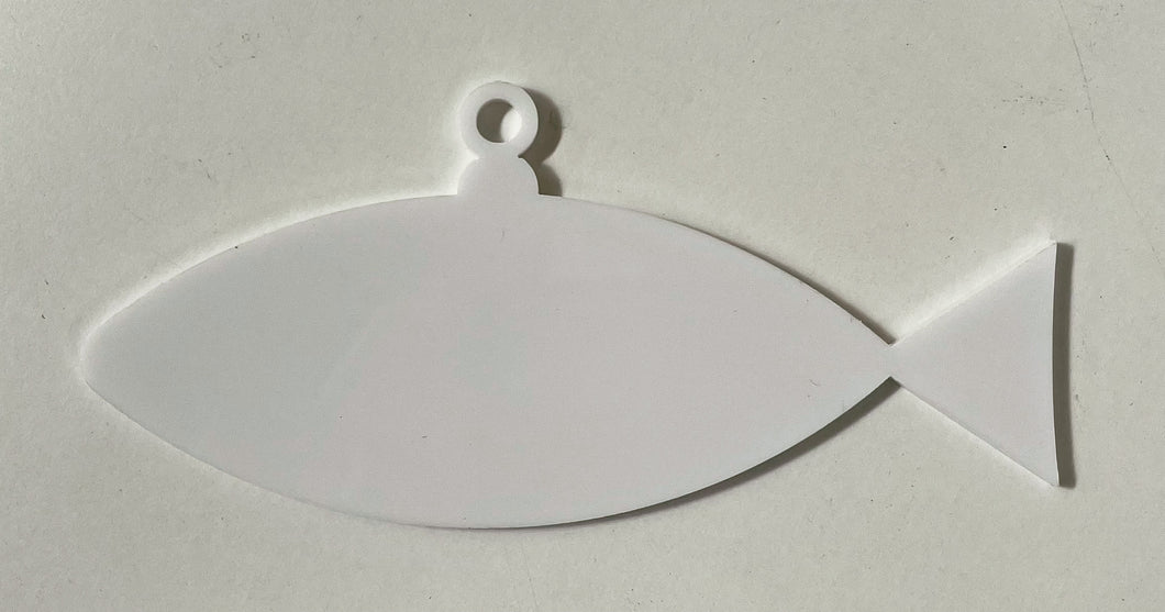 Acrylic Fish key ring / bauble (Blank)