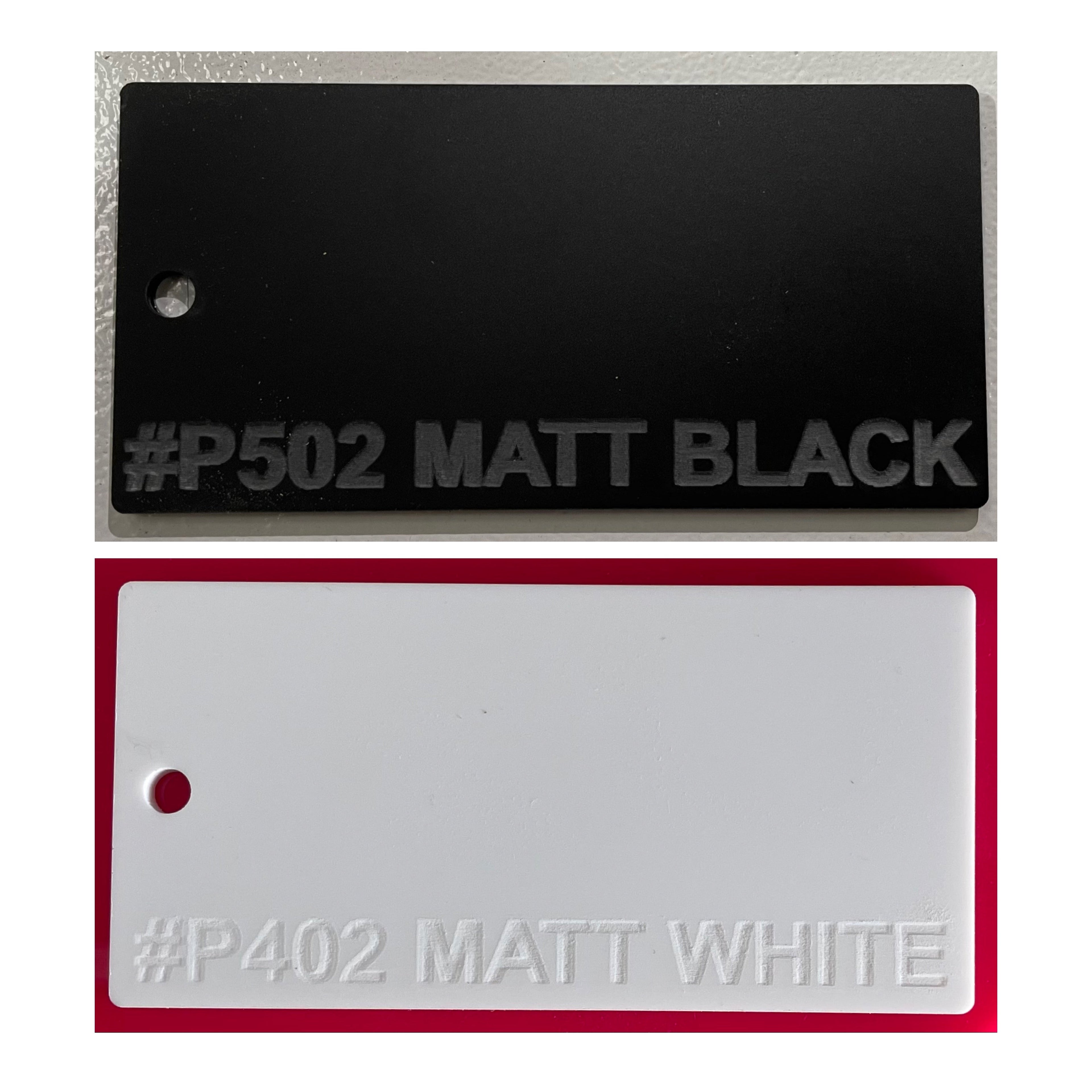 Wavy Acrylic Blank Place Cards