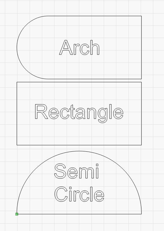 90x50x3mm Acrylic Blank Place Cards