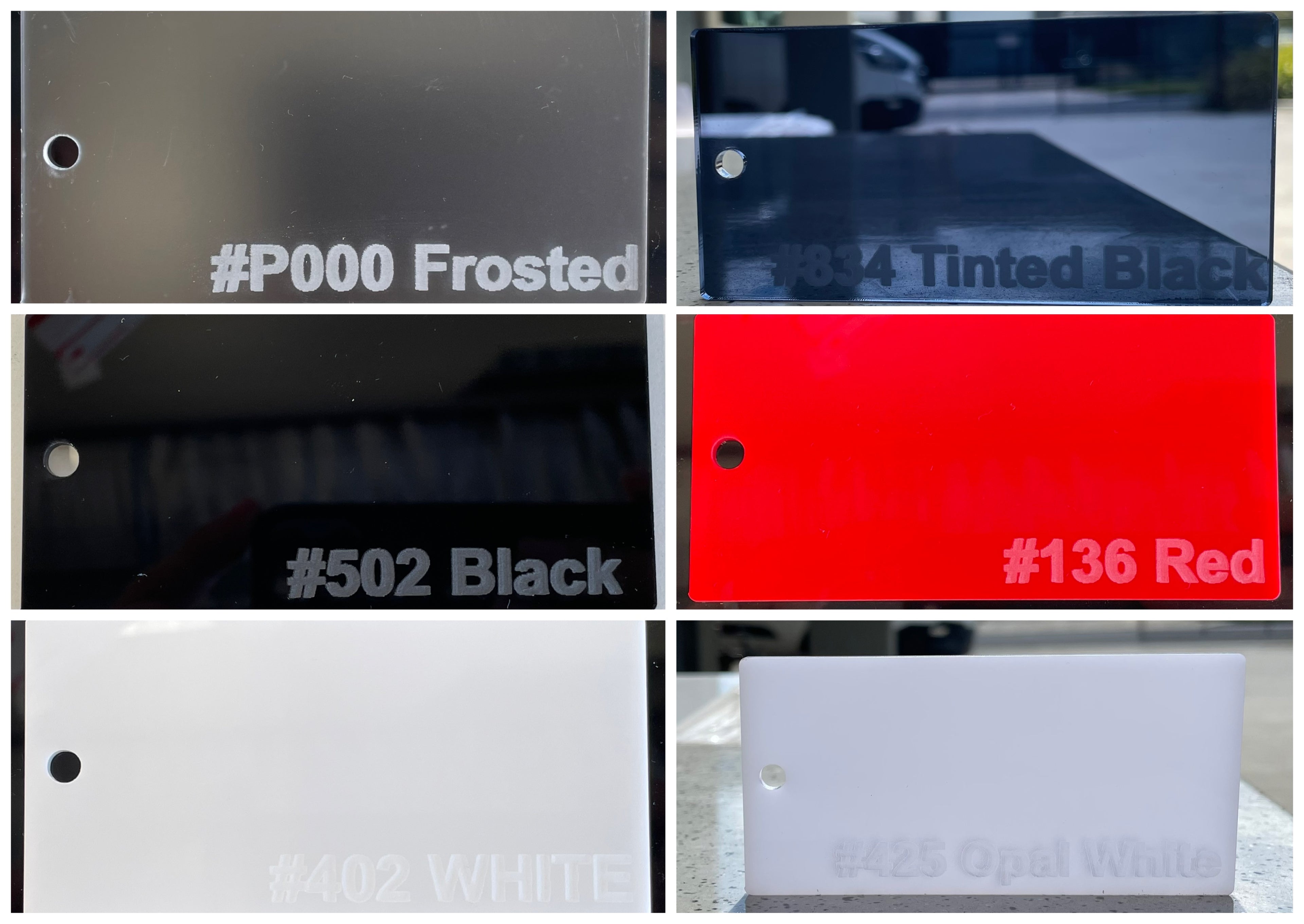 100x40 Acrylic Blank Tags/Bookmarks
